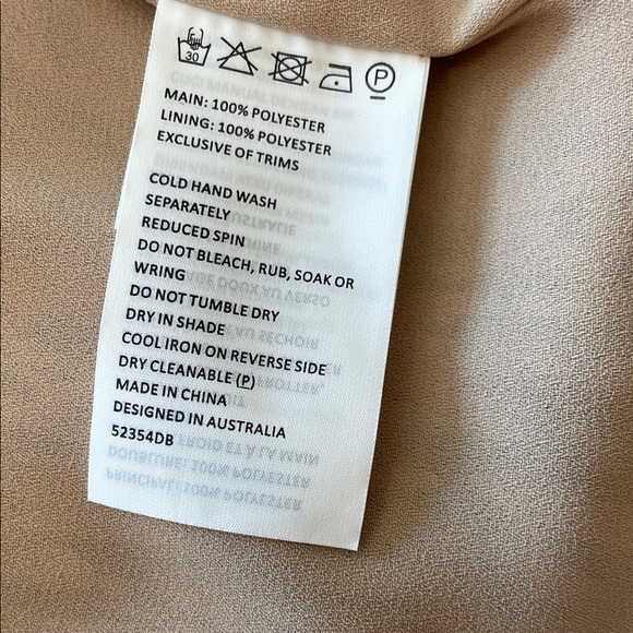 Bardot Tan and Black Patterned Midi Dress 8 us - Picture 8 of 10